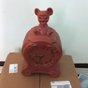 Vintage "Blind mouse on Clock" Cookie Jar